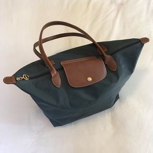 Longchamp Le Pliage Tote Dusty Blue